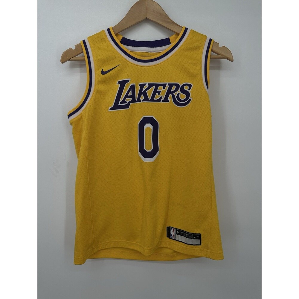 Nike Kyle Kuzma #0 Los Angeles Lakers Gold‎ Nike Lore Series NBA Jersey Youth M